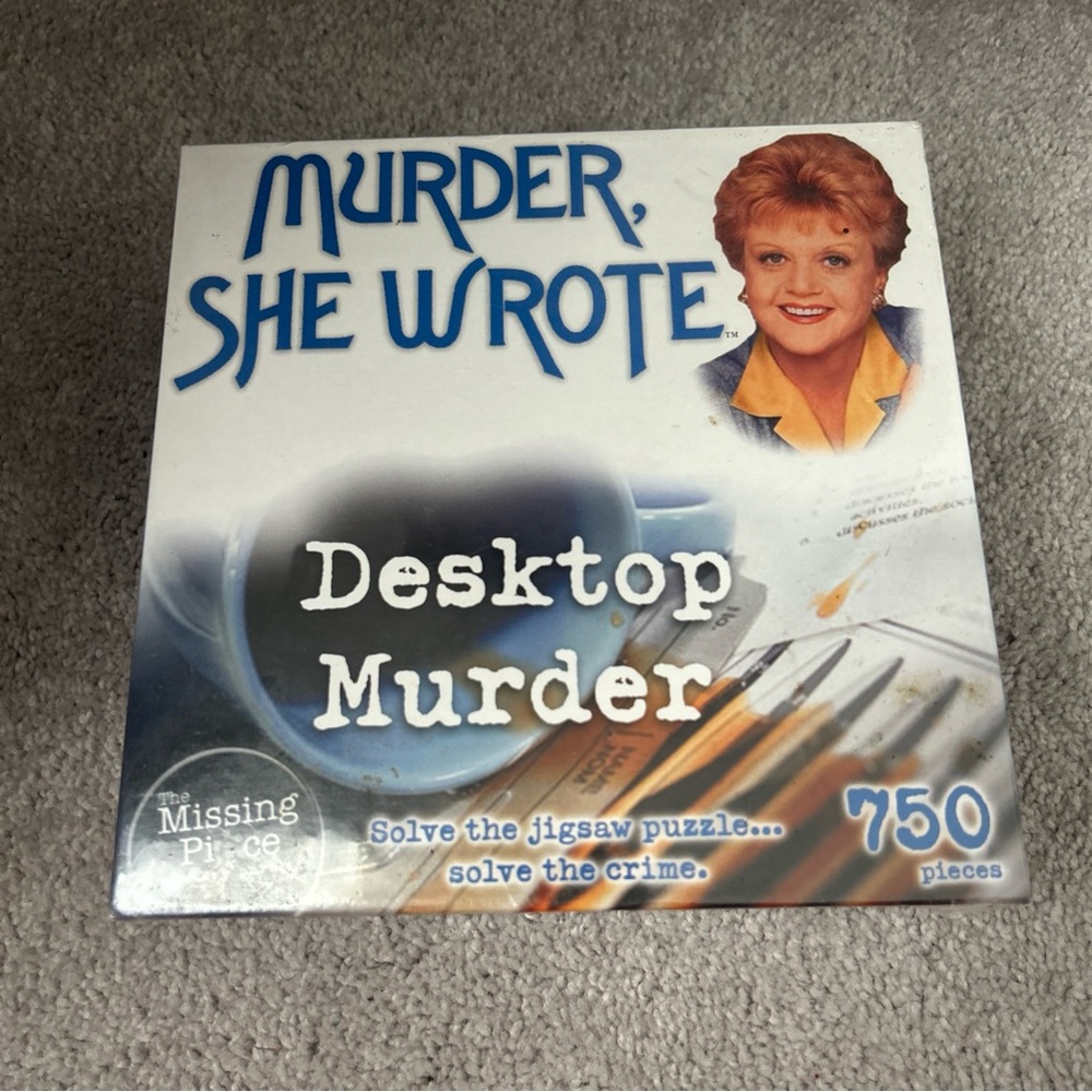 DESKTOP MURDER 750 piece puzzle MURDER SHE WROTE Mystery puzzle New Sealed